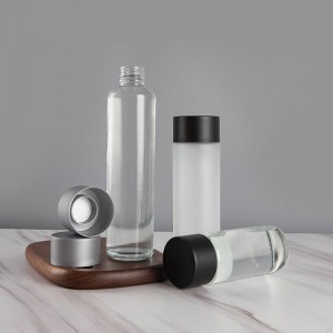 Empty Cylinder Glass Drink Bottles for Artesian Still Water