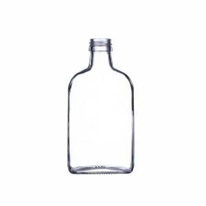 100 ml/200 ml glasflad klar spirituskolbe med aluminiumshætte