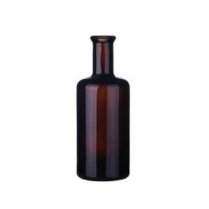 375ml Black Glass Juniper Liquor Bottles