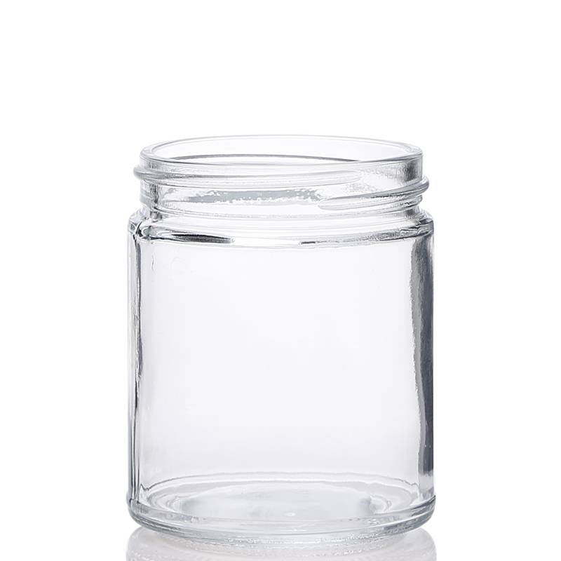 Factory Promotional Food Giredhi Round Glass Jar - 16oz Clear Glass Straight Sided Jar – Ant Glass