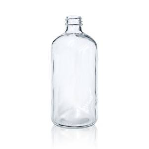 High Performance 550ml Glass Water Bottle - Clear Boston Round Glass Bottles – Ant Glass
