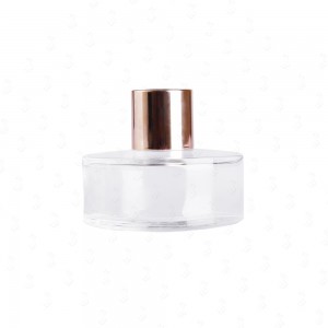 Clear Metal Screw Cap Empty Perfume Reed Diffuse Glass Bottle