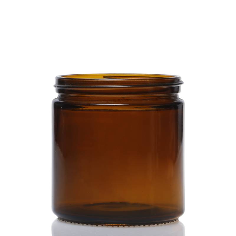Popular Design for Glass Jar Big - 16OZ amber straight sided glass jars – Ant Glass