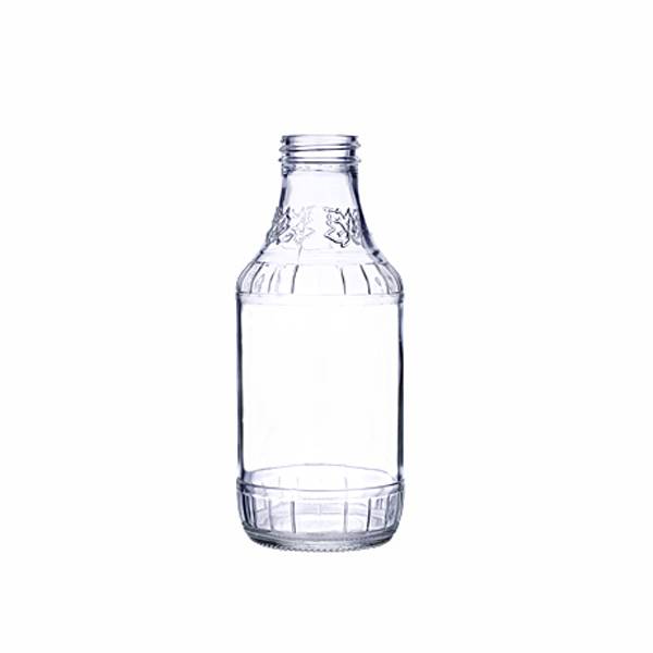 16oz Clear Glass Decanter Bottle with 38mm lug finish