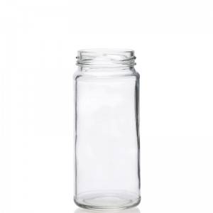 250ml glass tall cylinder jar
