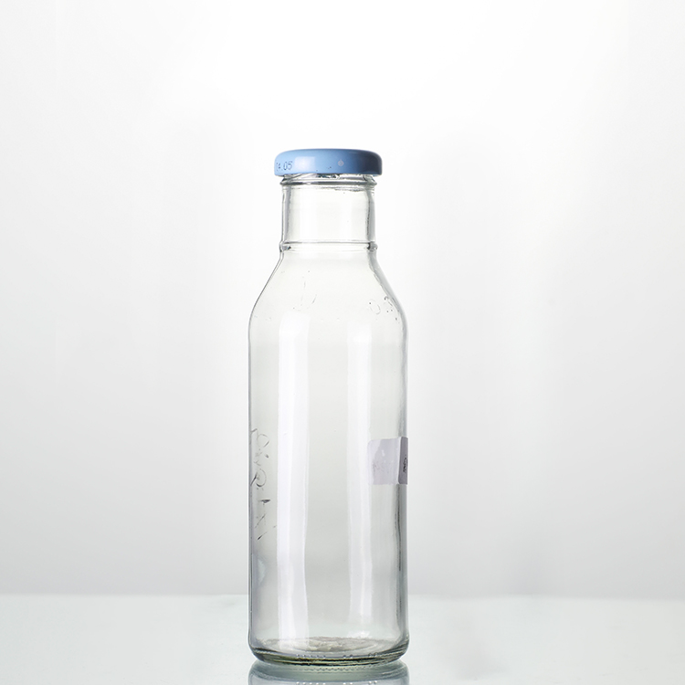 Пляшка для води з матового скла високої якості 2019 р. – 275 мл скляна пляшка для гарячого соусу з прозорим кільцем і шийкою – Ant Glass