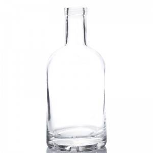 500ml Clear Glass Nordic Liquor Bottle with Bar Top
