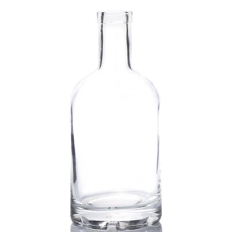 Precio al por mayor 2019 Botella de vino de vidrio de 750 ml - Botella de licor nórdico de vidrio transparente de 500 ml con tapa de barra - Ant Glass