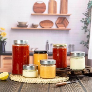 212ml Mustard Ergo Glass Container Food Storage Jar