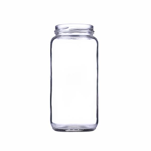 2019 New Style Frosted Glass Jar With Bamboo Lid - 375ml glass tall cylinder jar – Ant Glass