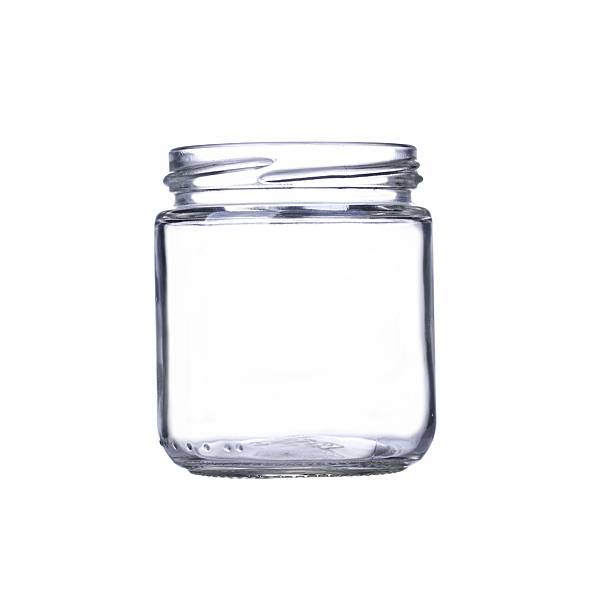 Jar stòraidh glainne seulaichte Sìneach - cnagain siolandair goirid glainne 250ml - Ant Glass