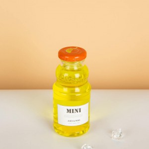 Metal Lid 220ml Custom Label Lemonade Glass Bottle