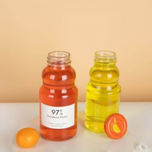 Tapa metàl·lica Ampolla de vidre de llimonada amb etiqueta personalitzada de 220 ml