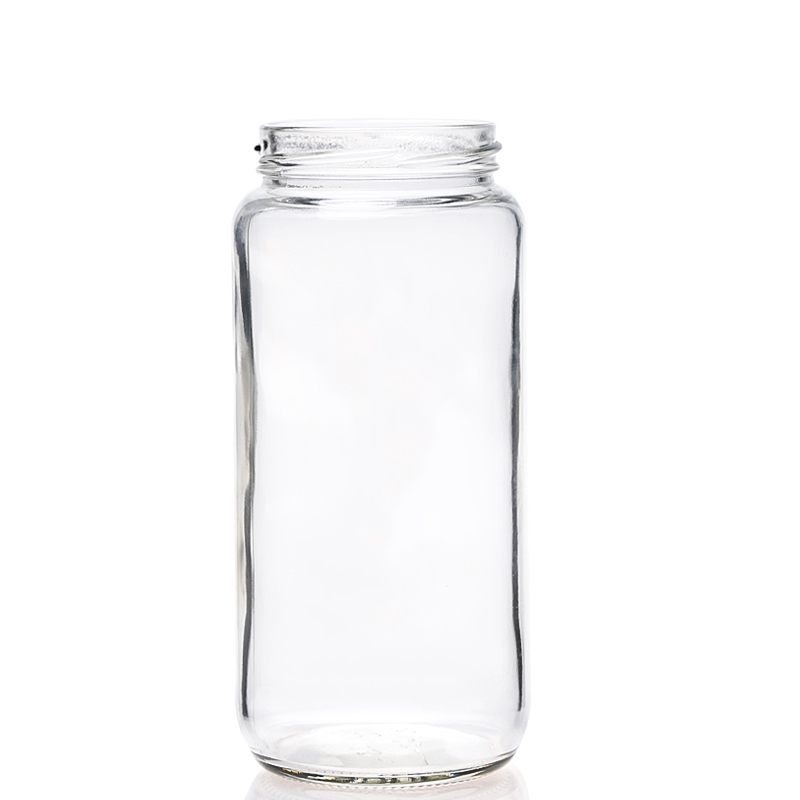 फैक्टरी सस्ता हॉट ग्लास बांस जार - 500 मिलीलीटर लंबा सिलेंडर जार - एंट ग्लास