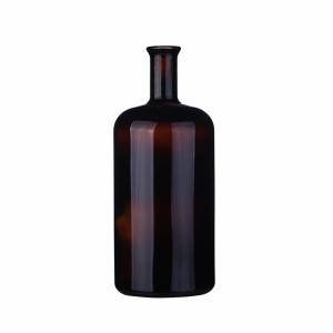 1000ml Amber Glass Juniper Liquor Bottles