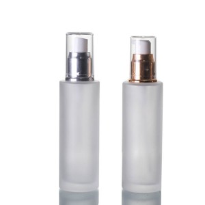 Матирана 20 ml 40 ml безвъздушна помпа лосион бутилка козметика стъклен буркан