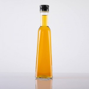 Trapezowa szklana butelka na olej kuchenny o pojemności 270 ml