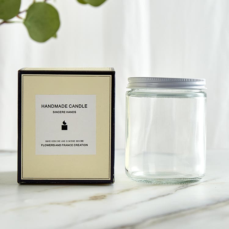 A Custom Fragrance Blended Candle - Clear Glass Straight