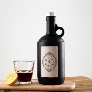 750 ML Customized Moonshine Glass Liquor Bottle for Whiskey, Rum