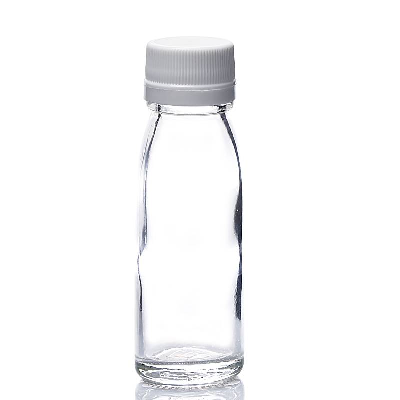 Ampolla de suc de vidre transparent OEM Xina - Ampolla de vidre quadrada de suc de 2OZ - Ant Glass