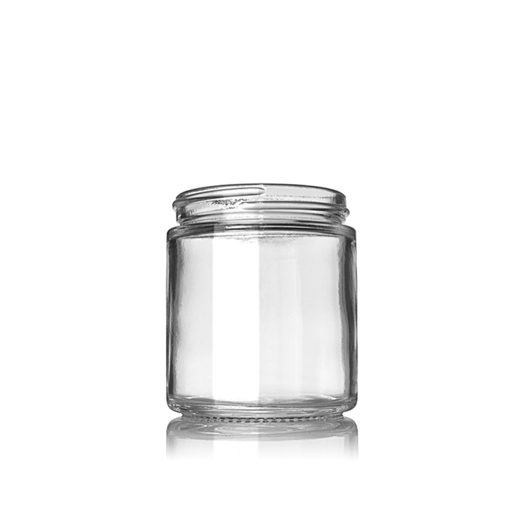 Розумна ціна на 16oz Skull Shaped Glass Jar - 16oz Clear Glass Straight Sided Jar – Ant Glass