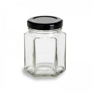 3.75OZ Hexagon Jar Glass For Honey