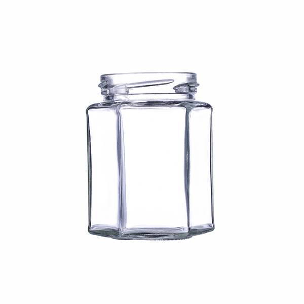 Maayo nga kalidad nga Glass Spice Jar nga adunay Clamp Lid - 3.75OZ Hexagon Jar Glass Alang sa Dugos - Ant Glass