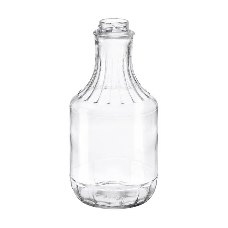 सवलत घाऊक कार्बोनेटेड वॉटर ग्लास बाटली - 38 मिमी लग फिनिशसह 32oz क्लियर ग्लास डिकेंटर बाटली - अँट ग्लास