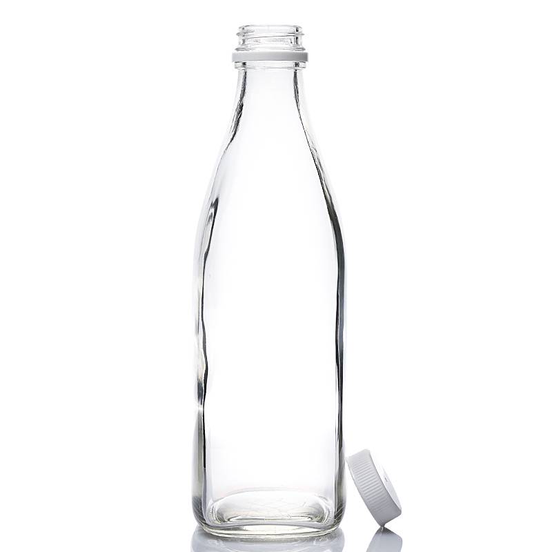 Factory best selling 200ml Milk Glass Bottles - 33OZ glass square juice bottle – Ant Glass