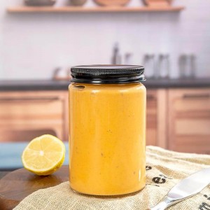 Round 375ml Ergo Glass Sauce Jar for Bearnaise, Ketchup
