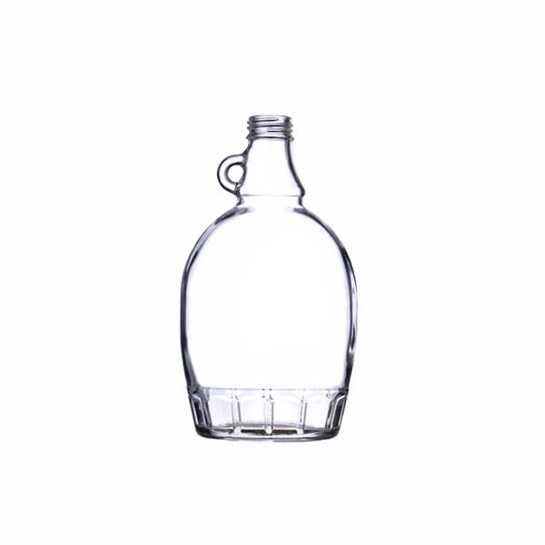 500ML flat glass syrup bottle