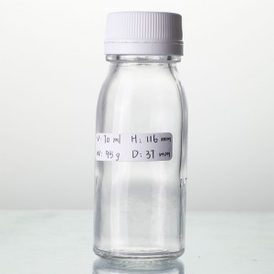 2OZ juice square glass bottle