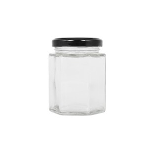 Newly Arrival Glass Storage Jar With Lids - 6OZ Hexagon glass honey jar – Ant Glass
