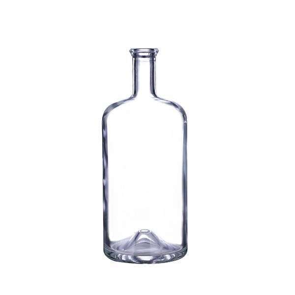 750 ml Clear Glass Juniper Liquor Bottles