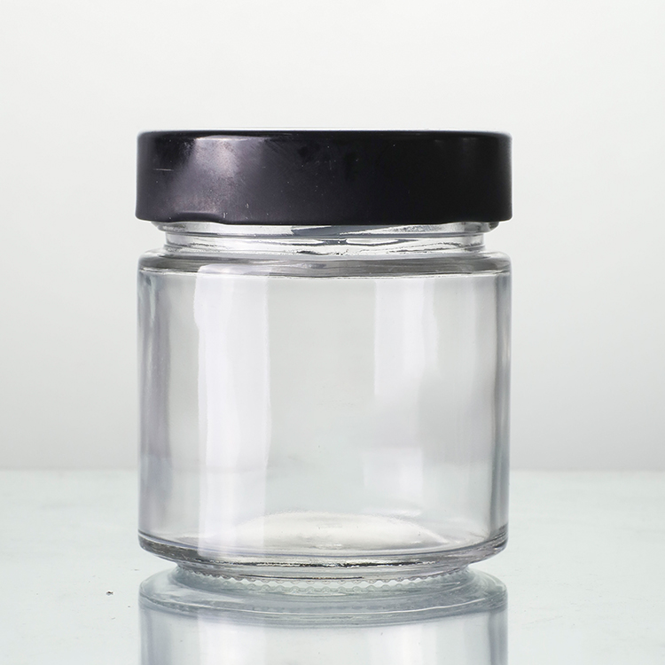 Reasonable price Fancy Glass Jars - 257ml clear storage glass ergo jar  – Ant Glass