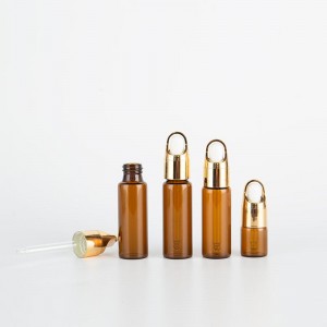 3ML 4ML 5ML injekčné liekovky z jantárového oleja s uzáverom s kvapkadlom