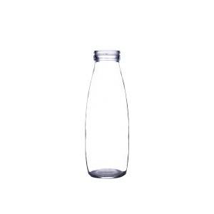 Кръгла стъклена бутилка за мляко с широко гърло 500 ml