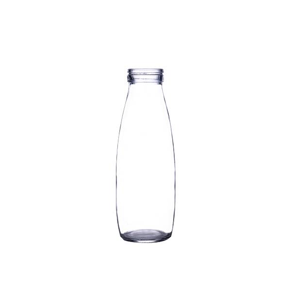 500ml wide mouth round glass milk bottle