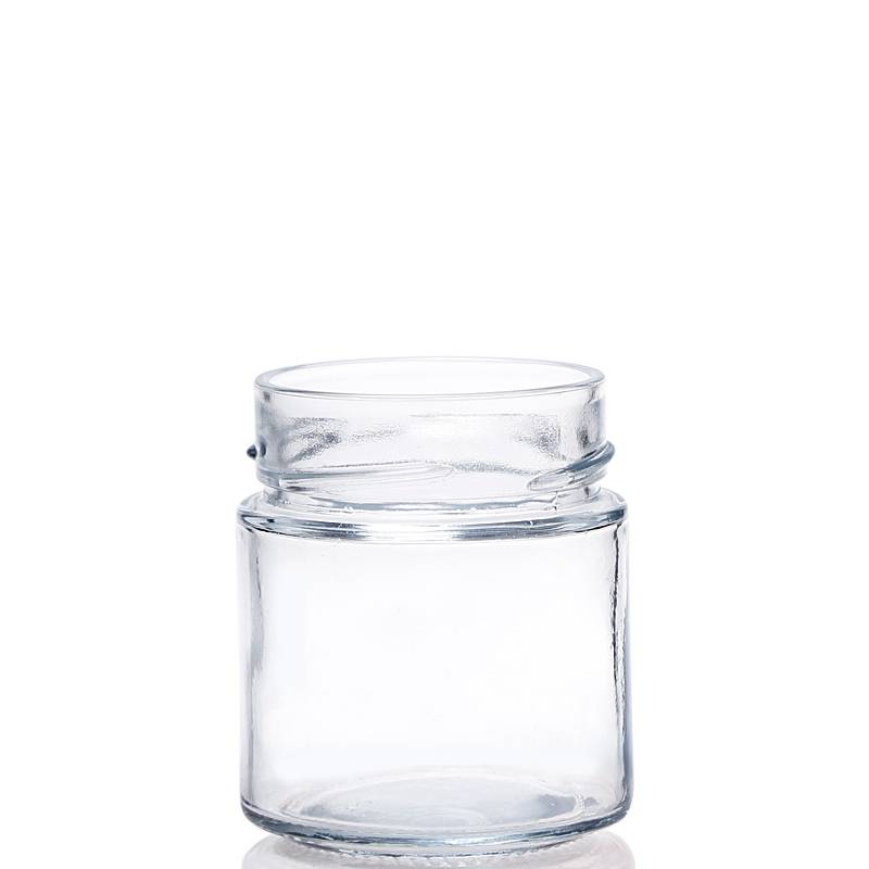 Estil europeu per a pots d'emmagatzematge de vidre de 4 oz - 151 ml Pots de vidre d'aliments laterals rectes - vidre formiga