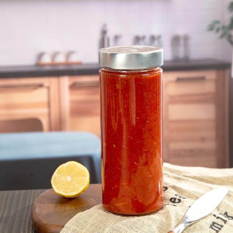 580ml ergo glass sauce jar