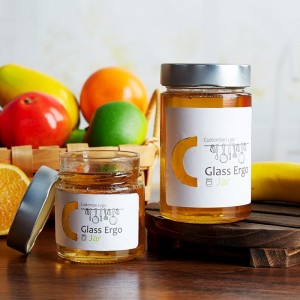 Ergo Honey Storage Glass Jar with Deep Twist Off Cap