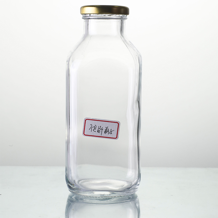 Безкоштовний фабричний зразок скляної пляшки для соку 150 мл - квадратна скляна пляшка для напоїв 1 л – Ant Glass