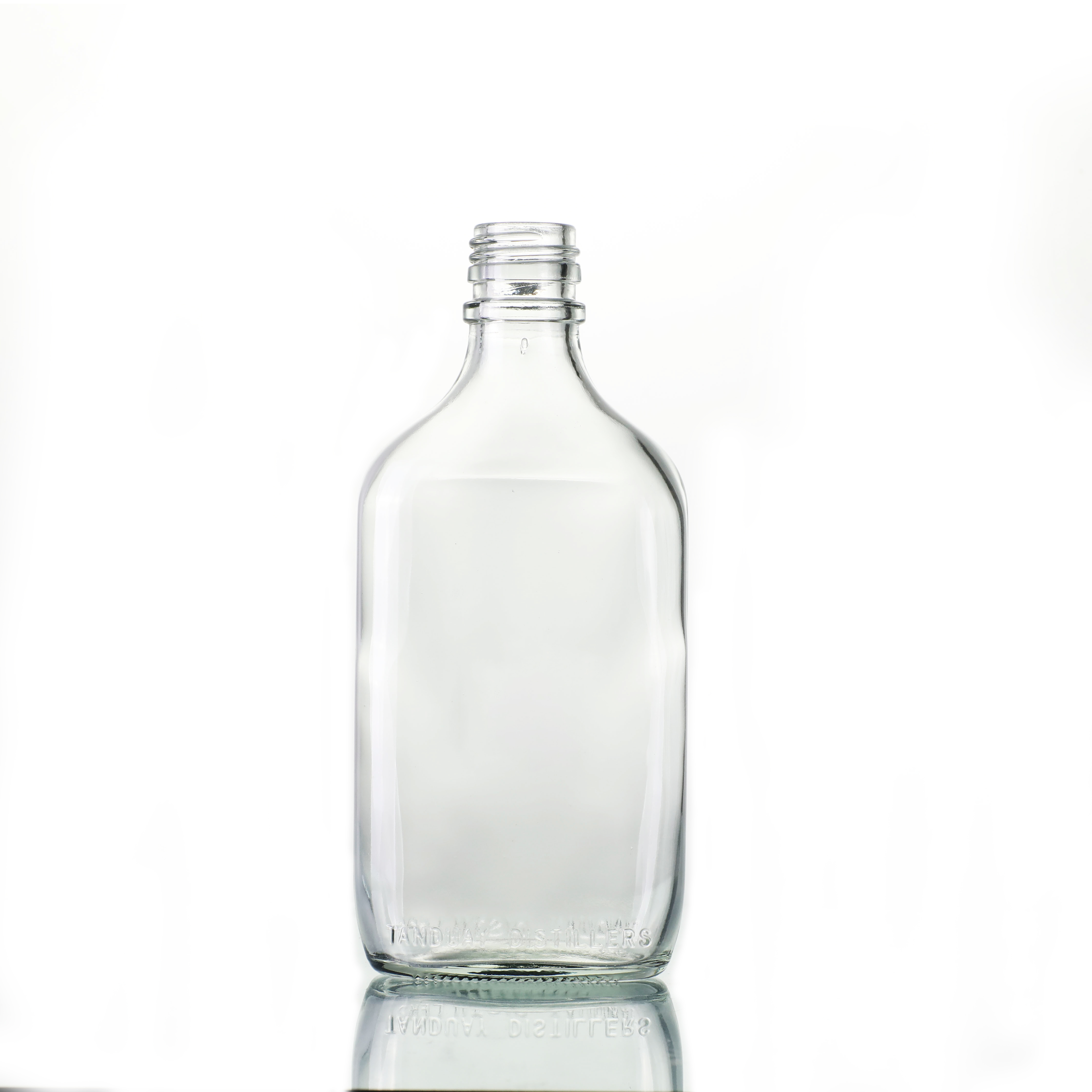 Super Lowest Price Napoleon Brandy Bottle - 375ml flat flask liquor bottle – Ant Glass