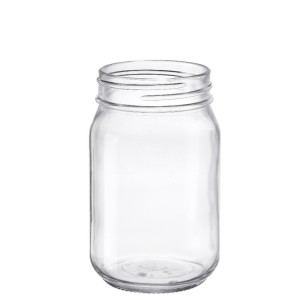 Factory wholesale Custom Glass Jar - 16OZ Mason Glass Short Mayo Jar  – Ant Glass