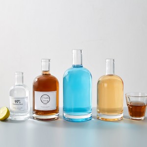 750ml Glass Liquor Nordic Bottle with Bar Top