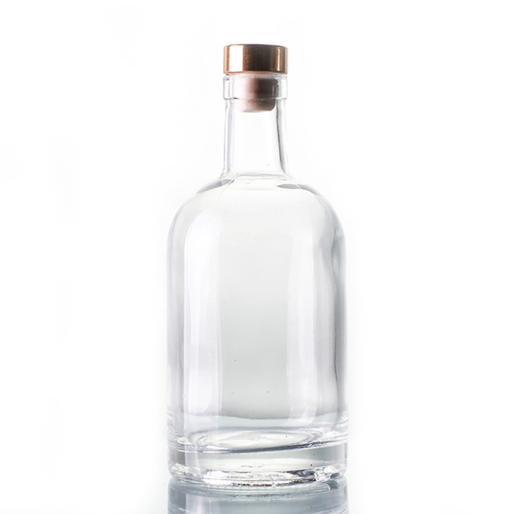 OEM / ODM Uruganda Umugore Ufite Icupa rya Vodka Icupa - 750ml Ikirahure cya Liquor Icupa rya Nordic Icupa rya Bar - Ikirahure