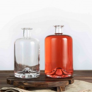 700 ml runde Herbalist-Likörflaschen aus Flintglas mit Kork