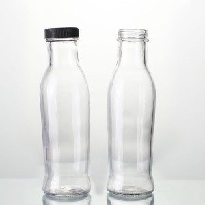 290ml sauce packaging glass bottle with screw caps