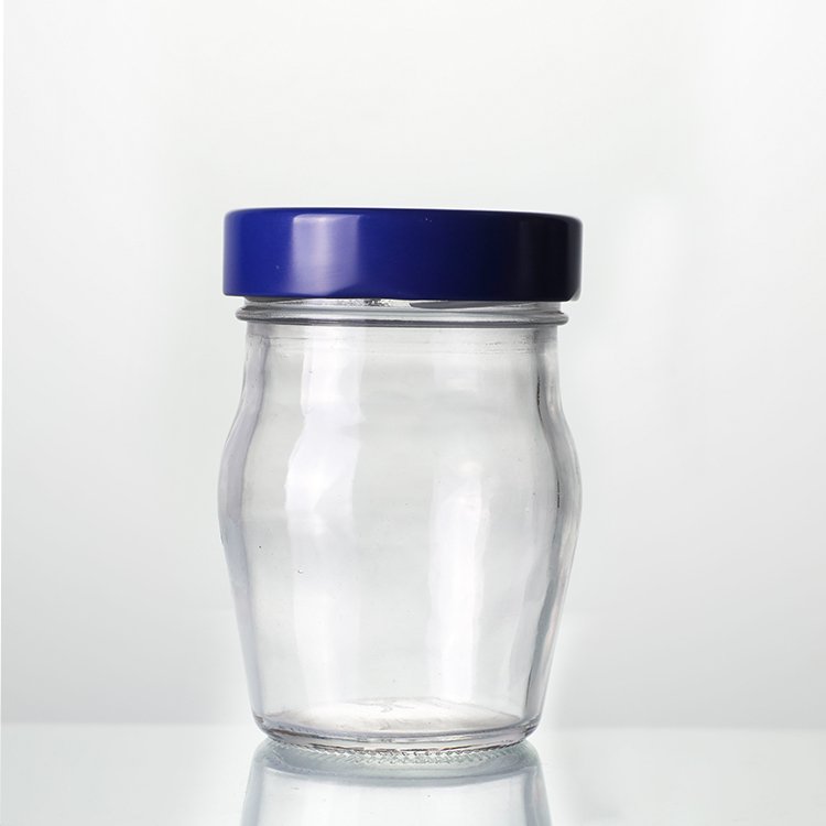 2019 New Style 300ml Mason Jar With Metal Lid - 150ml Յուրահատուկ ապակե ջեմ բանկա մետաղական գլխարկով – Ant Glass