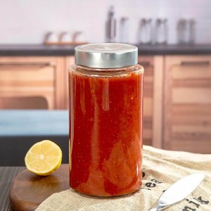 750ml Ergo Glass Food Jar for Sauce, Pickle, Honey